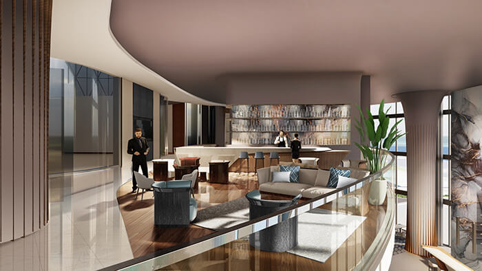 Bentley Residences Miami Upper Lounge